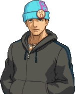gifs manga homme avec bonnet bleu
