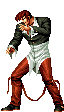 gifs manga homme habille veste noir et pantalon marron