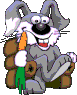 gifs lapin qui mange une bonne carotte